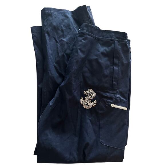 Under Armour Navy Annapolis Naval Academy Windbreaker Pants- L - Picture 2 of 11